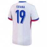 Günstige Fußballtrikots Frankreich Fofana 19 Auswärtstrikot EURO 2024 Kurzarm
